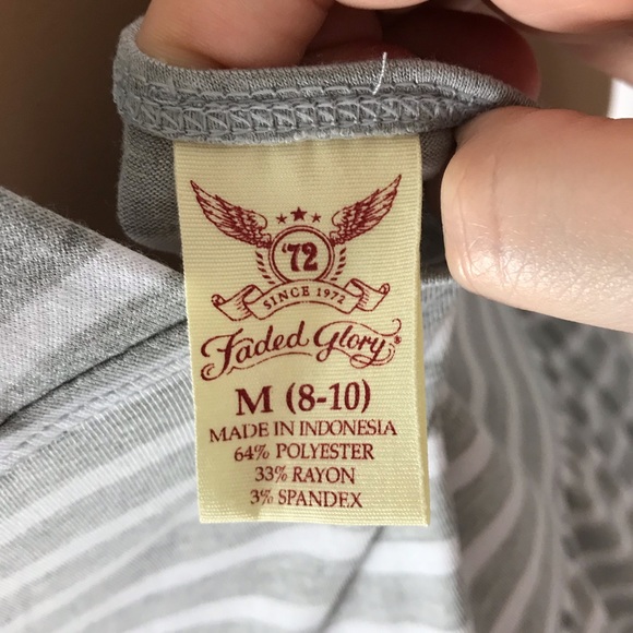 Faded Glory Striped, Knee Length Dress Sz Med NWT - Picture 8 of 8